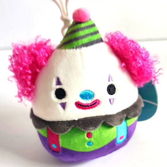 CUSTOM 💎 UMBERTO 🤡 Blacklight Clown Clip Original Squishmallows  ☆》NWT《☆ - Picture 3 of 9